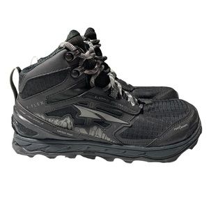 Altra Women’s Lone Peak Mid Mesh Trail Shoes Hiking Boots High Top black 7.5 New